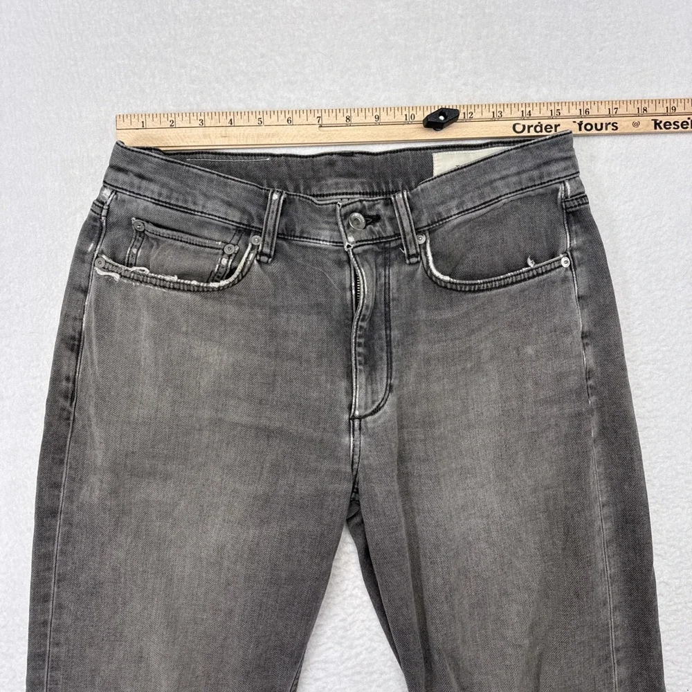 Rag & Bone Jeans Mens Size 30 x 32 Gray Denim Fit 2 Slim Distressed Casual
